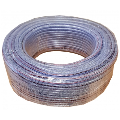 Žarna PVC skaidri armuota 1/2&quot;(12x2) 50m